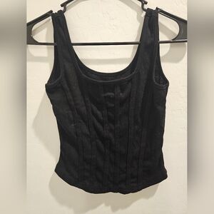 Black corset style shirt